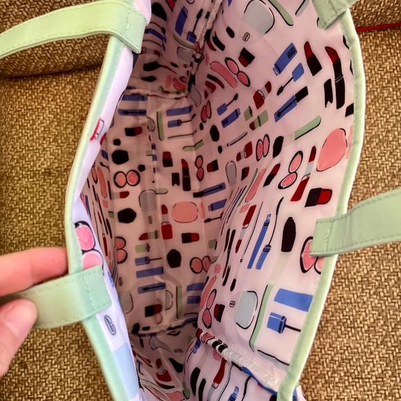 Kate Spade X Clinique tote and make up bag - Picture 7 of 8